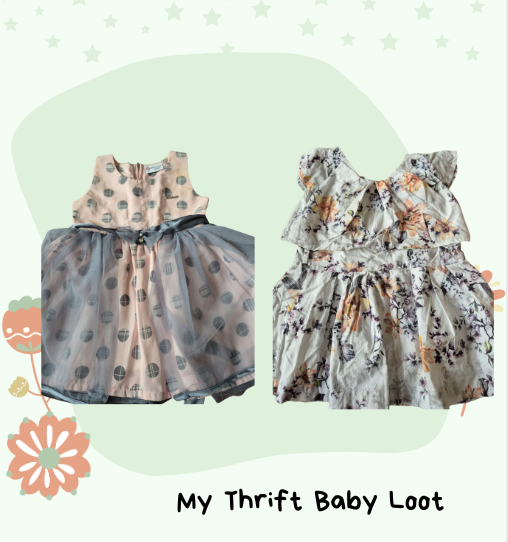 Preloved party wear frocks (6-12 months)